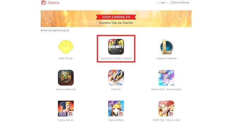 Garena CODM Top Up Center - Convierte las carcasas de Garena en Call Of Duty Mobile CP