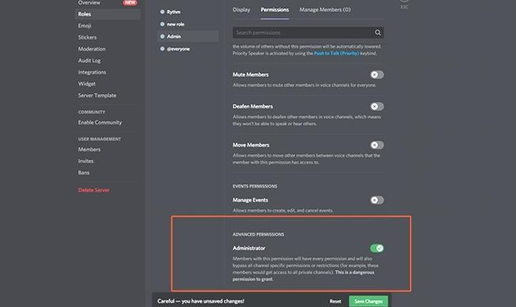 Cómo hacer que alguien sea administrador en Discord