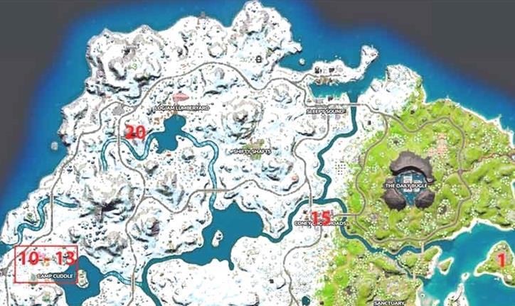 Fortnite Capítulo 3 Temporada 1 Cómo encontrar la ubicación de todos los NPCs en el mapa