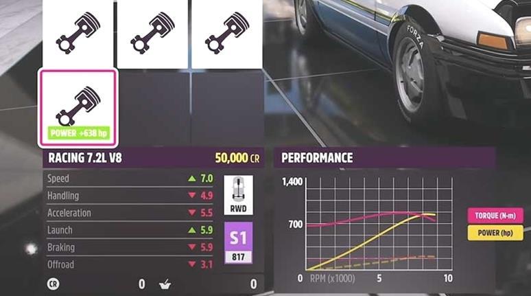 Lista de cambios de motor de FH5: Todos los posibles cambios de motor en Forza Horizon 5