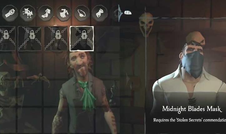 Sea Of Thieves - ¿Cómo conseguir la máscara de Midnight Blades en la mención de secretos robados?