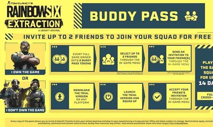 Rainbow Six Extraction – Cómo invitar y jugar con amigos (el sistema Buddy Pass)