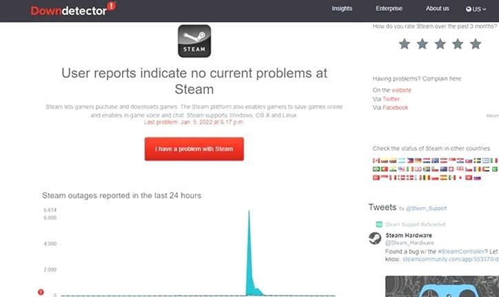 ¿Está Steam caído ahora mismo? Comprueba el estado del servidor de Steam [2022]