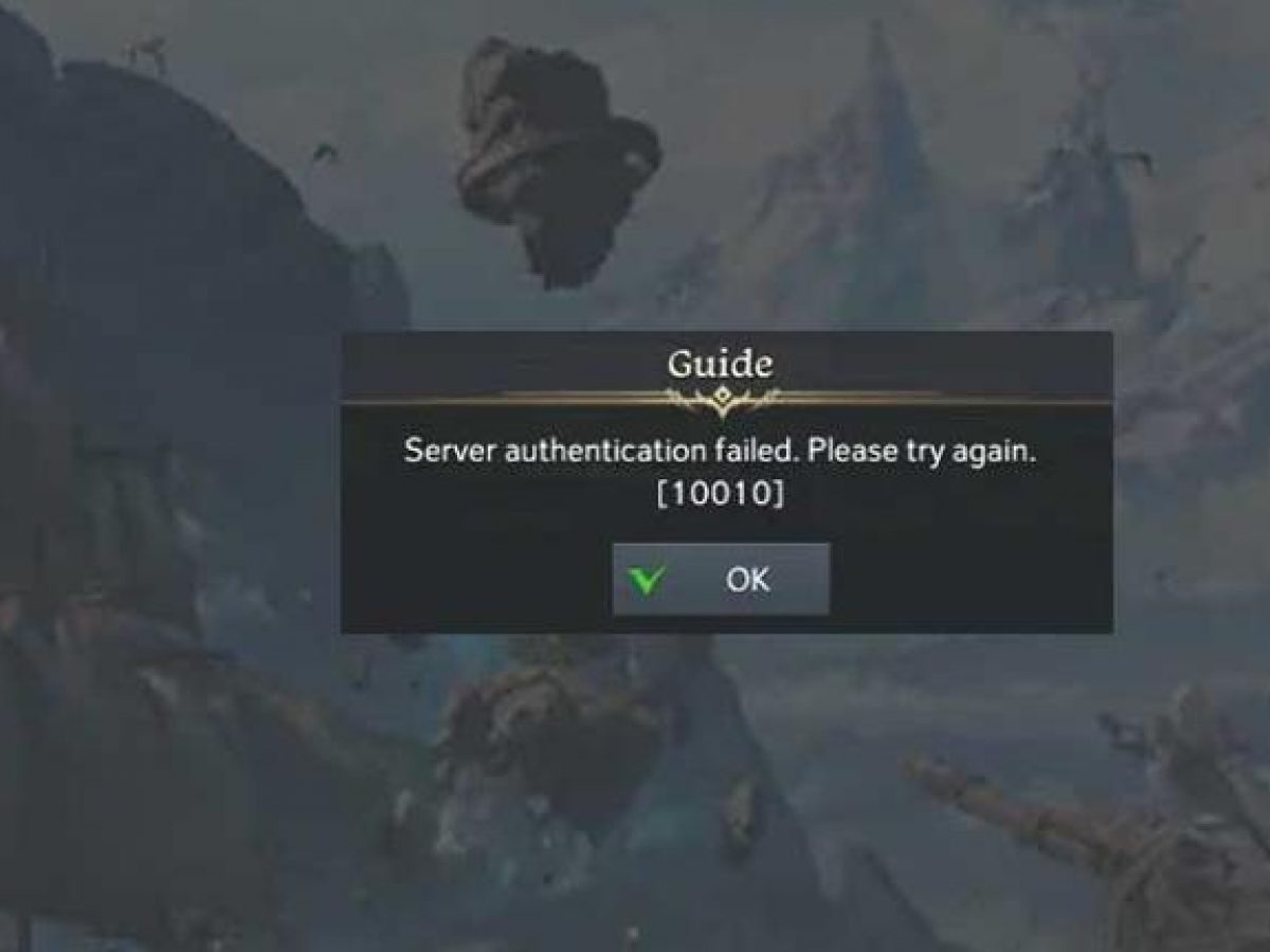 Lost Ark: Server authentication failed. 10010 : r/lostarkgame