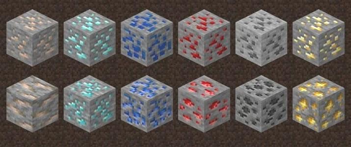 Minecraft está añadiendo nuevas texturas de mineral por una muy buena razón