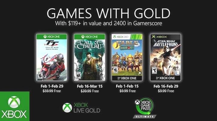 Xbox Live Games With Gold para febrero incluye Call of Cthulhu