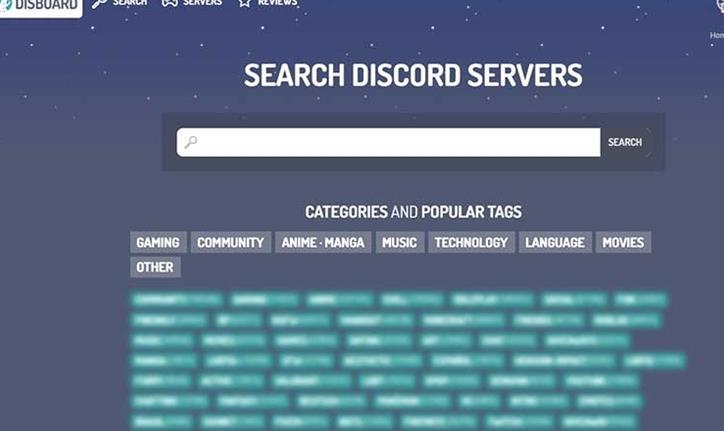 Buscador de servidores de discordia para unirse a los servidores públicos (2022)