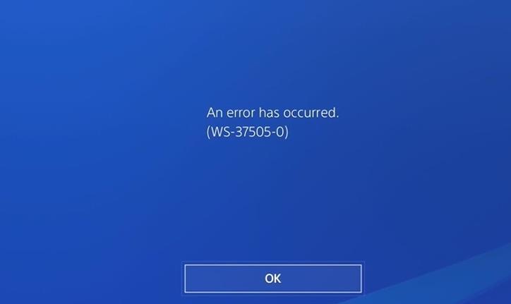 PS4 Código de error WS-37505-0 - ¿Qué significa y cómo solucionarlo?