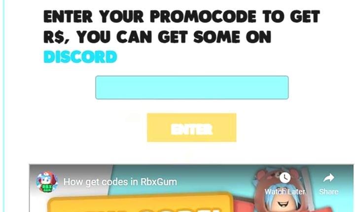 5. RBXGum Promo Codes for Free Robux - wide 4