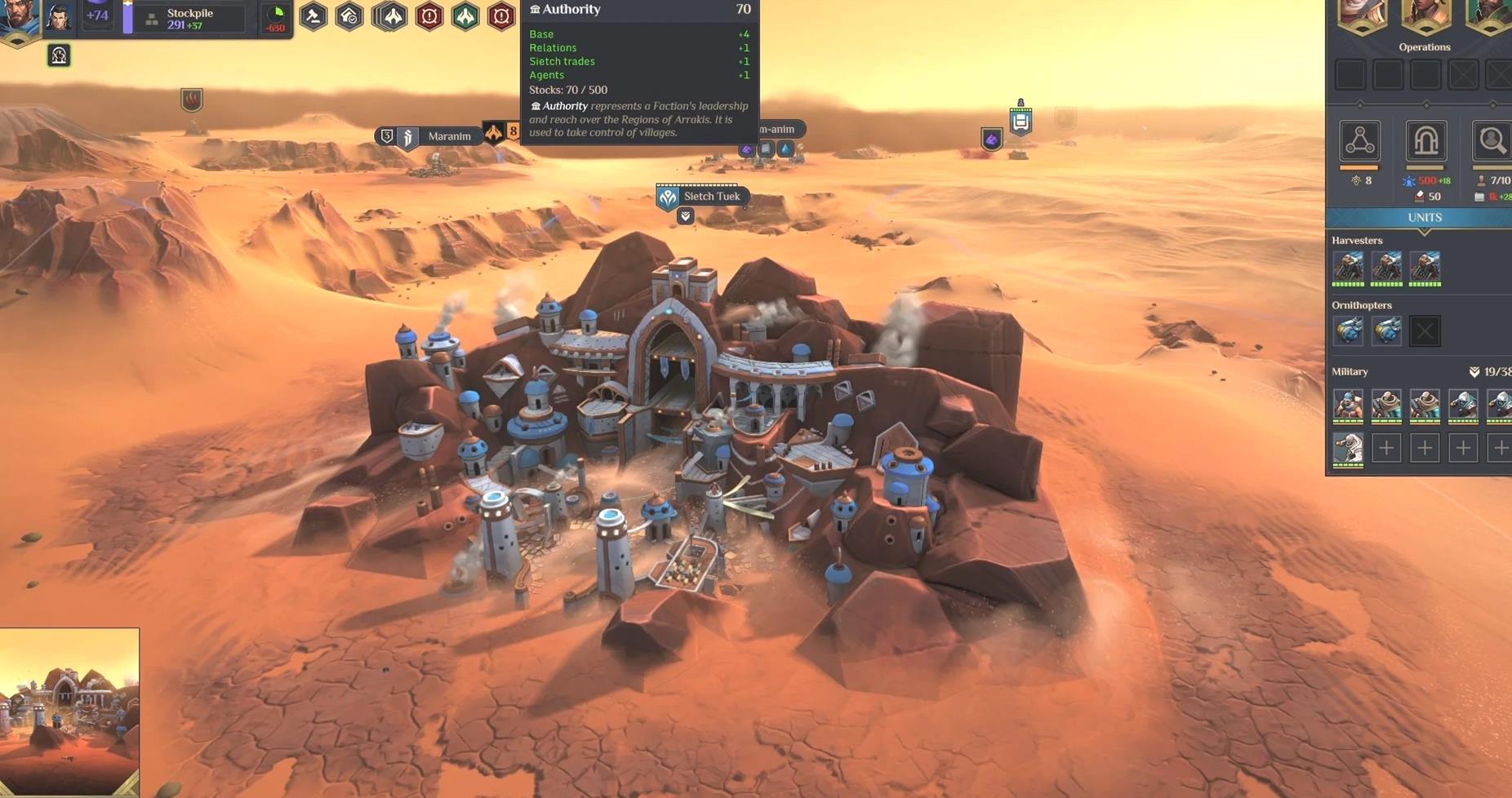 Dune: Spice Wars - Cómo aumentar la autoridad