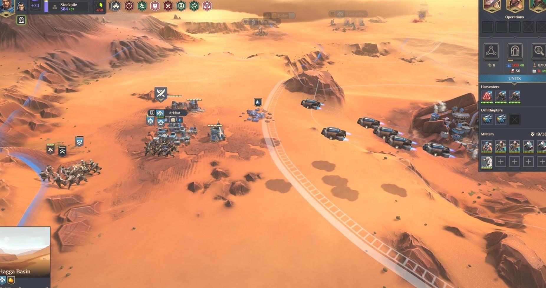 Dune: Spice Wars – Cómo usar los campos de aviación