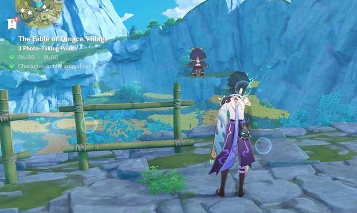 Impacto Genshin: Fable Of Qingce Village Idle Animation Quest Guide