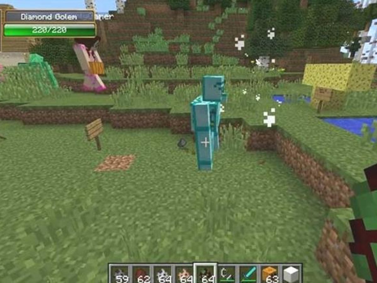 como hacer golems de minecraft