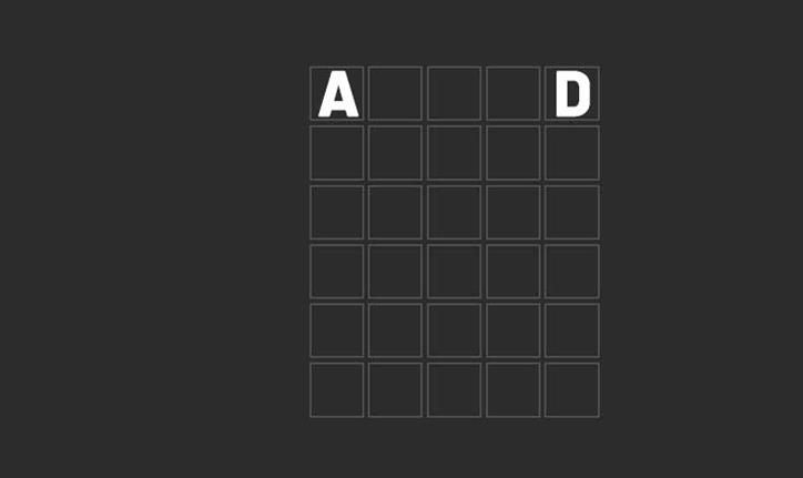Palabras de 5 letras que empiezan por A y terminan en D (Wordle Clue)