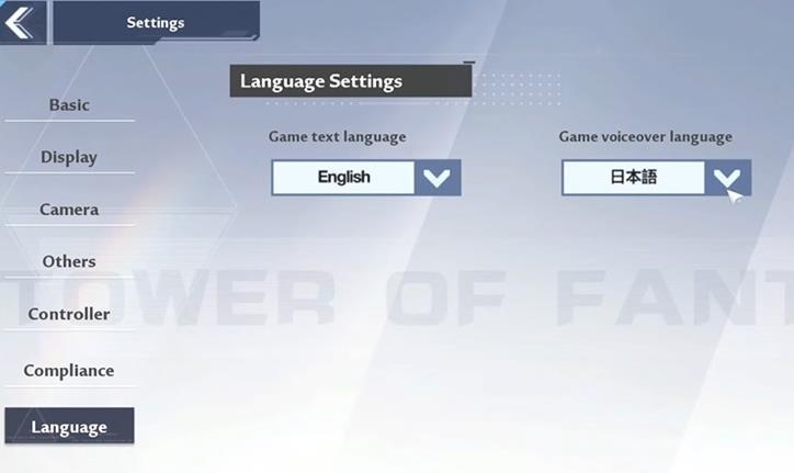 Tower Of Fantasy: Cómo cambiar el idioma del juego