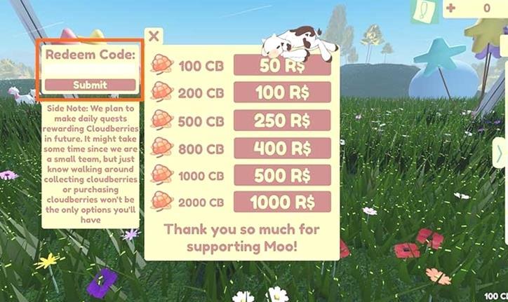 Moo Codes Roblox (Septiembre 2022) - CB gratis