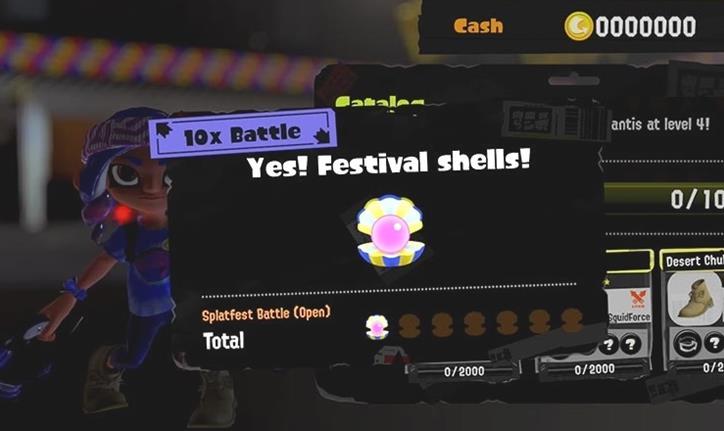 Conchas del Festival de Splatoon 3: Cómo conseguirlas