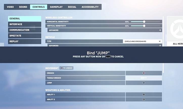 Overwatch 2: Cómo reasignar los botones del mando y cambiar los controles