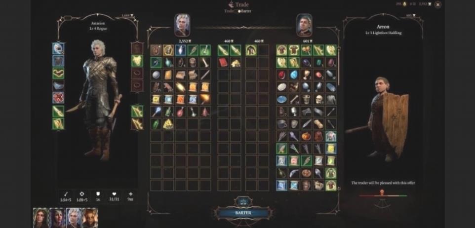 Baldur's Gate 3 - Cómo funcionan el trueque y el comercio