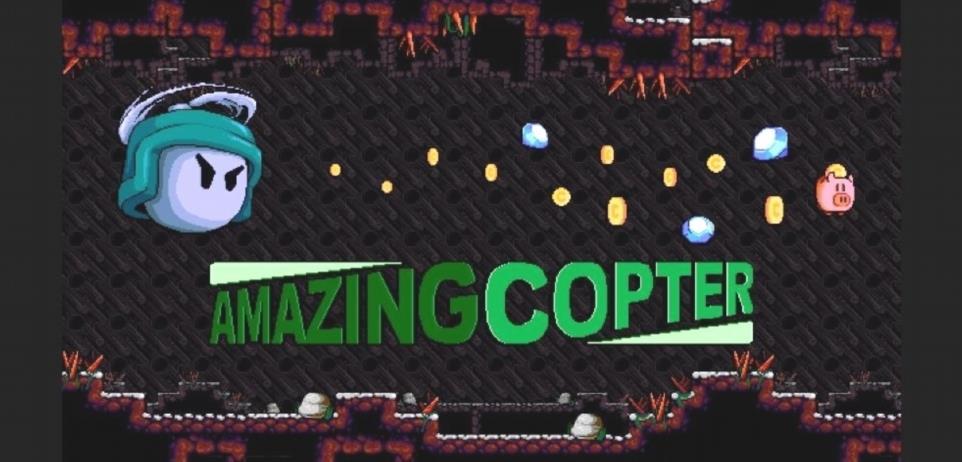 Amazing Copter es un juego arcade indie con nostálgicos gráficos Pixel-Art